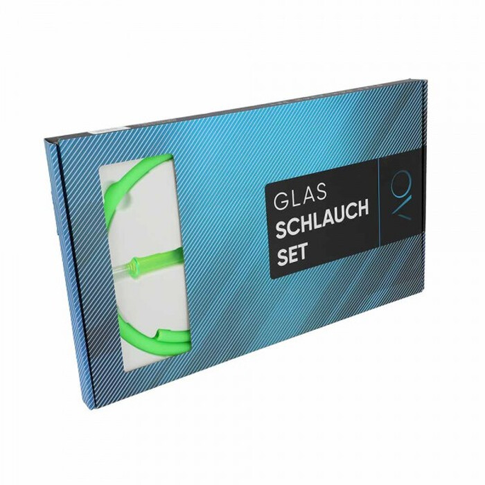 AO Hookah Schlauchset Glas Colored Flat Grün