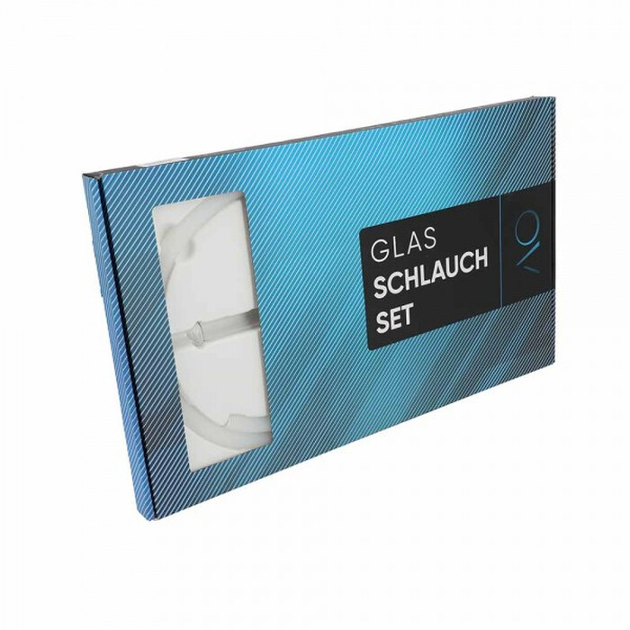 AO Hookah Schlauchset Glas Colored Flat Transparent