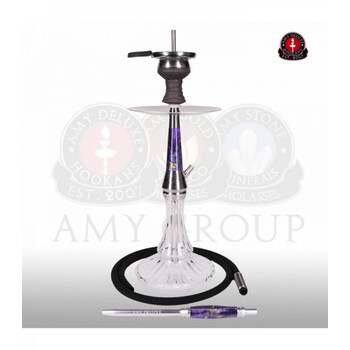 AMY DELUXE Shisha Galactic Steel S 1200 Transparent RS Lila