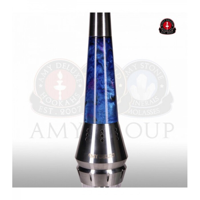 AMY DELUXE Shisha Galactic Steel S 1200 Transparent RS Blau
