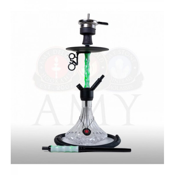 AMY DELUXE Shisha Alu Dervish S Transparent RS Weiß
